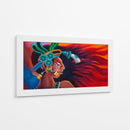 Cara Maya en rojo - Caperh | Cuadro decorativo de Canvas Lab
