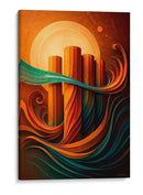 Columnas en el mar - Caperh | Cuadro decorativo de Canvas Lab