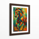 Corcel multicolor - Caperh | Cuadro decorativo de Canvas Lab