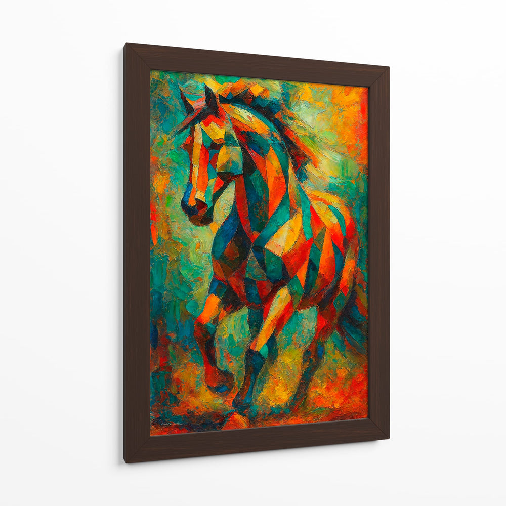Corcel multicolor - Caperh | Cuadro decorativo de Canvas Lab