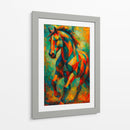 Corcel multicolor - Caperh | Cuadro decorativo de Canvas Lab