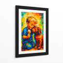 El niño y su perrito - Caperh | Cuadro decorativo de Canvas Lab