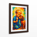 El niño y su perrito - Caperh | Cuadro decorativo de Canvas Lab