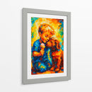 El niño y su perrito - Caperh | Cuadro decorativo de Canvas Lab