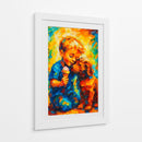 El niño y su perrito - Caperh | Cuadro decorativo de Canvas Lab