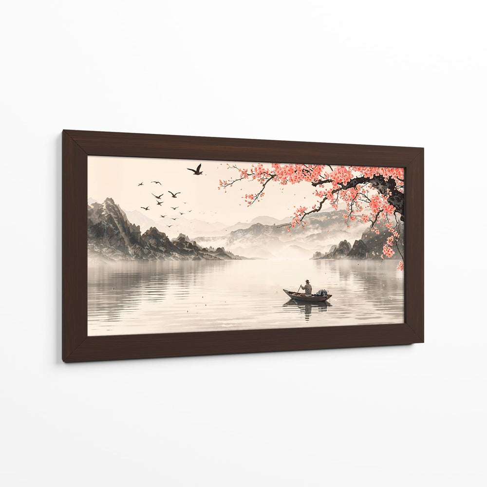 El pescador y Sakura - Caperh | Cuadro decorativo de Canvas Lab