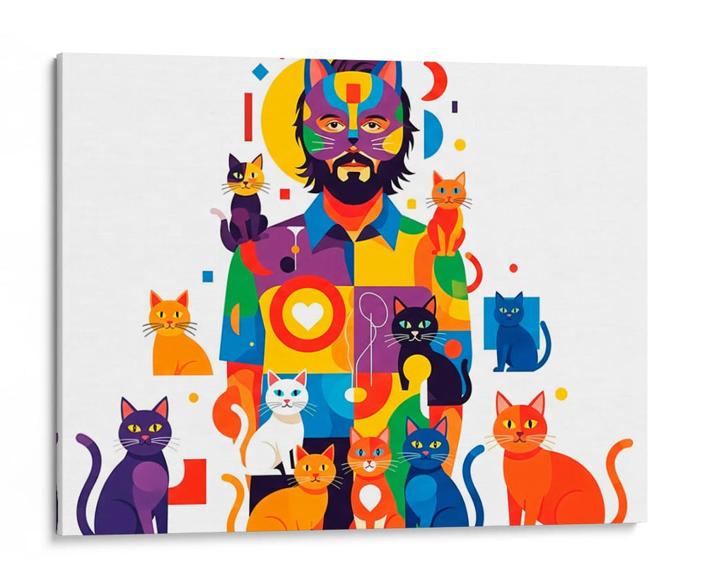 El señor de los gatos - Horizontal - Caperh | Cuadro decorativo de Canvas Lab