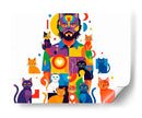 El señor de los gatos - Horizontal - Caperh | Cuadro decorativo de Canvas Lab