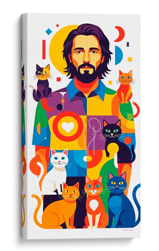 El señor de los gatos - Caperh | Cuadro decorativo de Canvas Lab