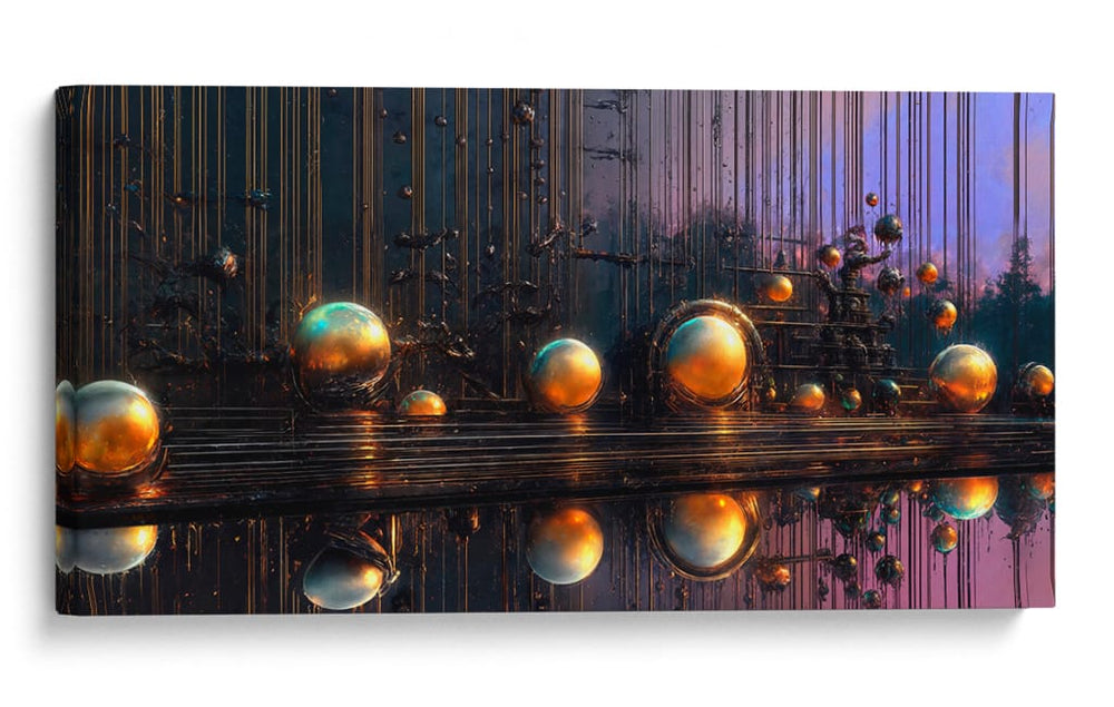 Esferas doradas - Caperh | Cuadro decorativo de Canvas Lab