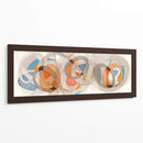 Sepia Y Círculos Naranjas. - Nikki Galapon | Cuadro decorativo de Canvas Lab