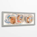 Sepia Y Círculos Naranjas. - Nikki Galapon | Cuadro decorativo de Canvas Lab