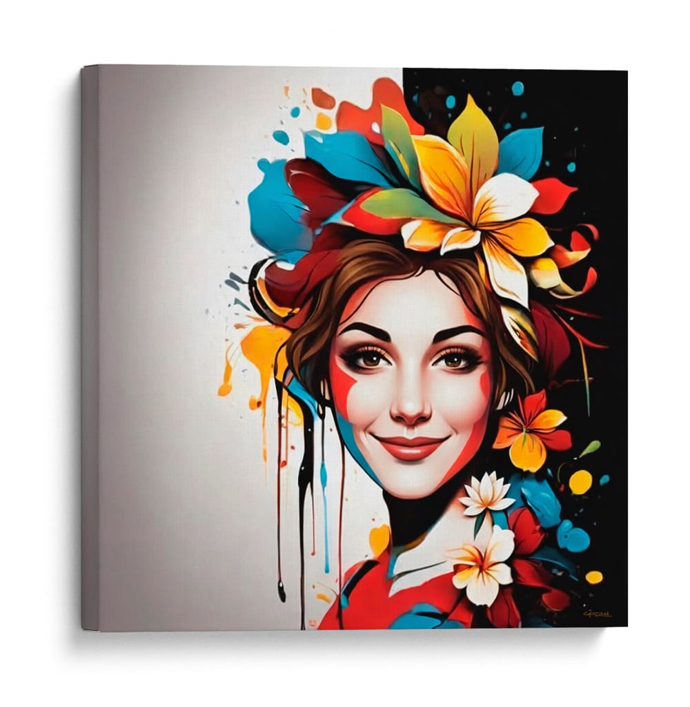 Estallido floral - Caperh | Cuadro decorativo de Canvas Lab