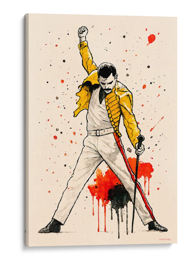Freddie Mercury II - Caperh | Cuadro decorativo de Canvas Lab
