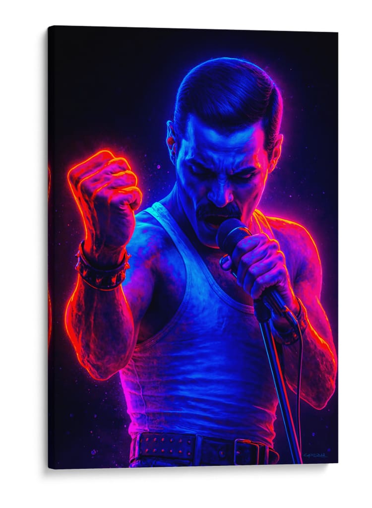 Freddie Mercury III - Caperh | Cuadro decorativo de Canvas Lab
