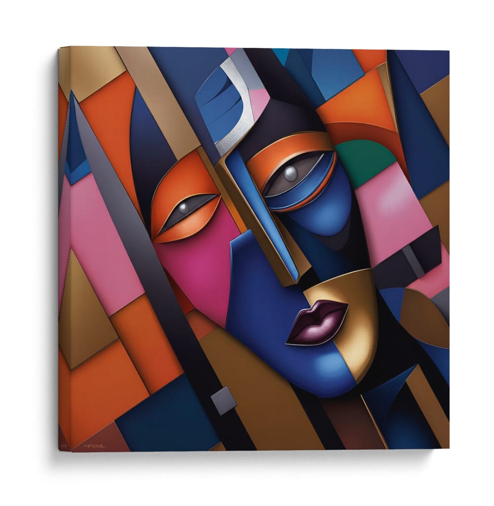 Geometría del rostro - Caperh | Cuadro decorativo de Canvas Lab