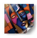 Geometría del rostro - Caperh | Cuadro decorativo de Canvas Lab