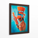 Guerrero Danzante Maya - Caperh | Cuadro decorativo de Canvas Lab