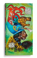 Guerrero Maya jaguar - Caperh | Cuadro decorativo de Canvas Lab