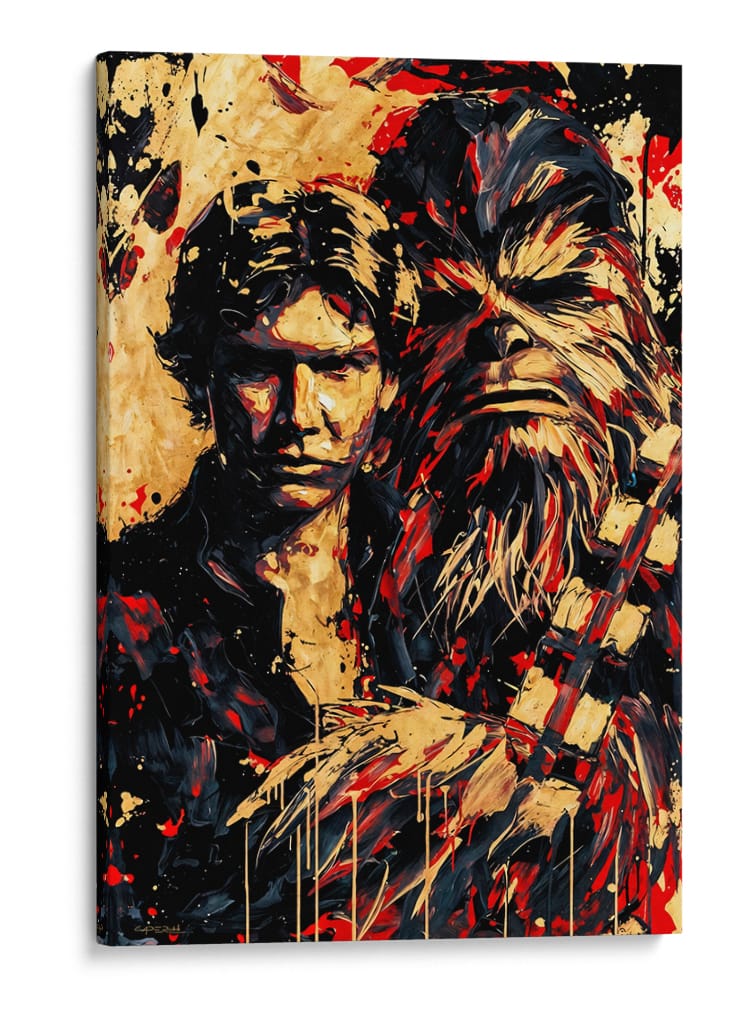 Han Solo y Chewbacca - Caperh | Cuadro decorativo de Canvas Lab