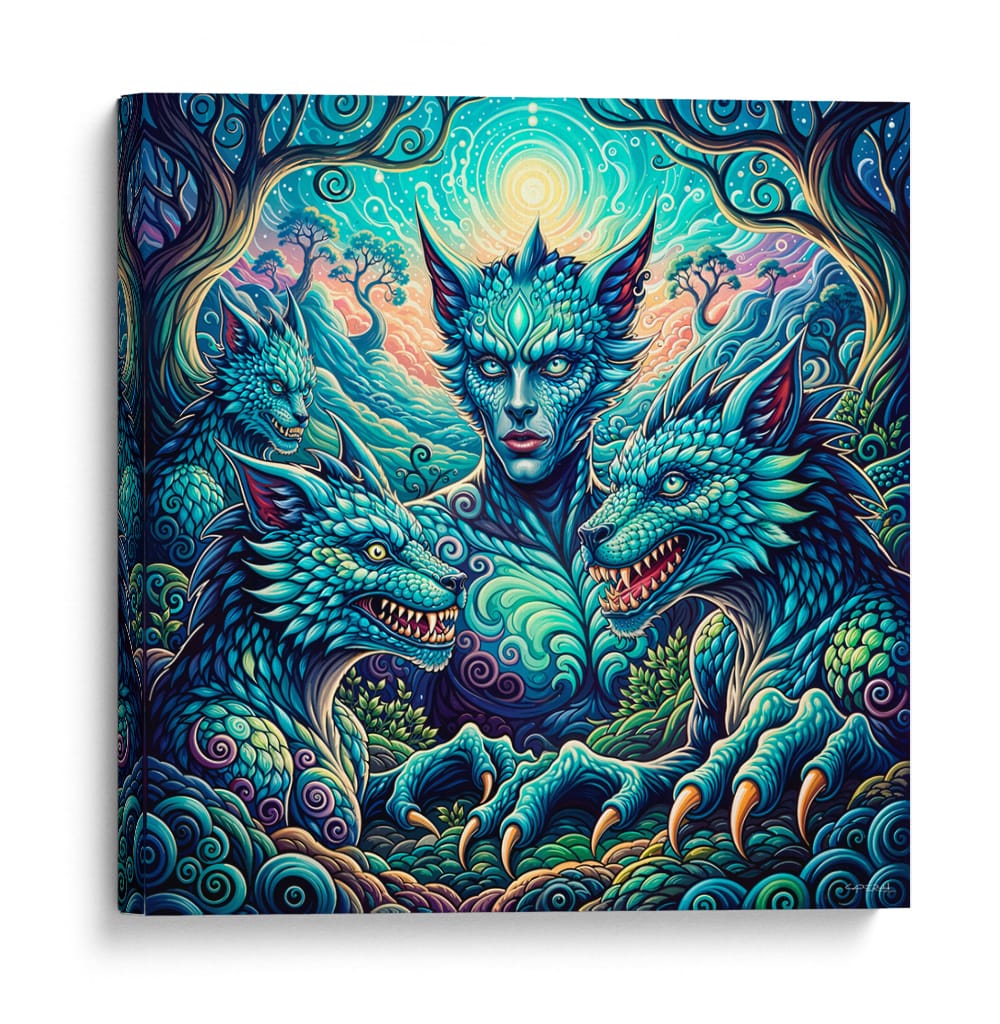 Hombres lobo - Caperh | Cuadro decorativo de Canvas Lab