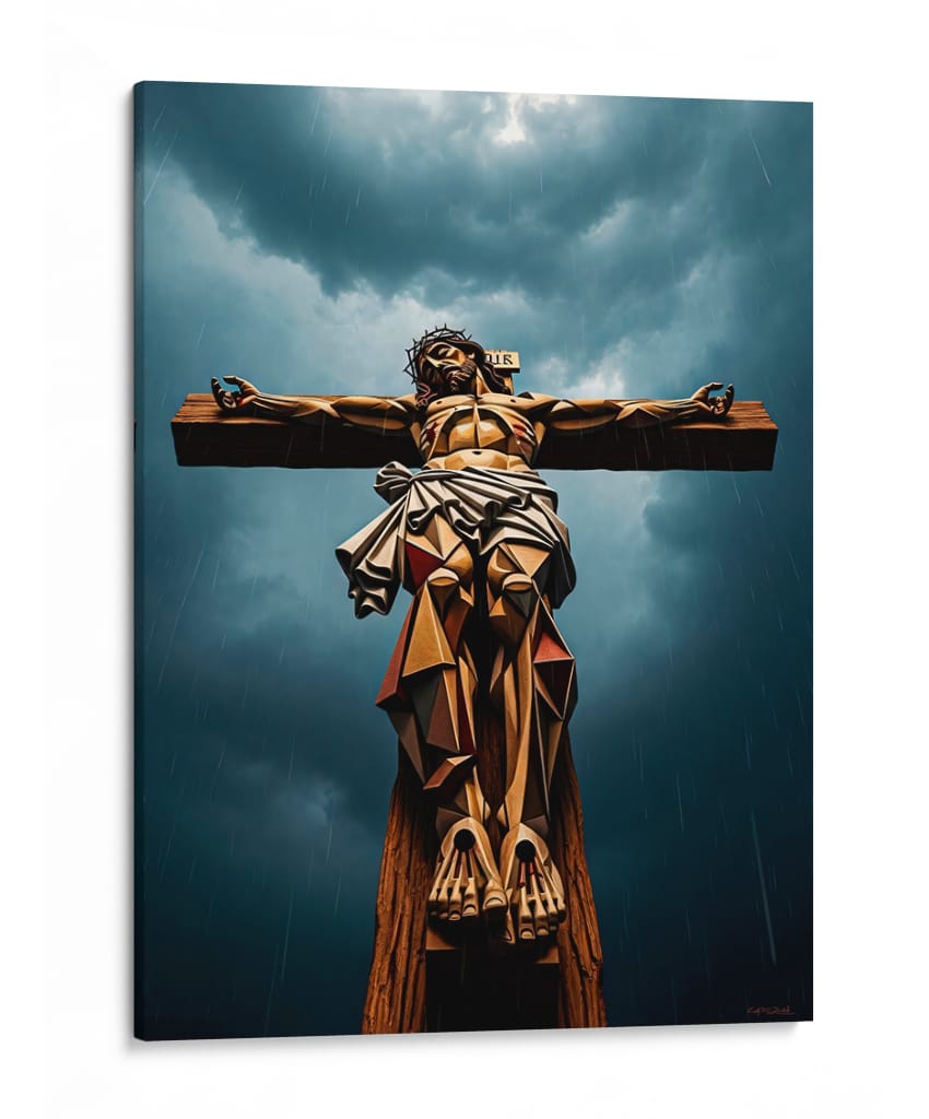 Jesucristo en la cruz - Caperh | Cuadro decorativo de Canvas Lab