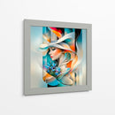La dama de los lirios azules - Caperh | Cuadro decorativo de Canvas Lab