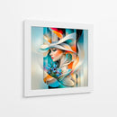 La dama de los lirios azules - Caperh | Cuadro decorativo de Canvas Lab
