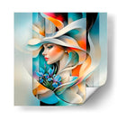 La dama de los lirios azules - Caperh | Cuadro decorativo de Canvas Lab