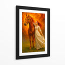 La dama y su corcel - Caperh | Cuadro decorativo de Canvas Lab