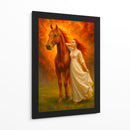 La dama y su corcel - Caperh | Cuadro decorativo de Canvas Lab