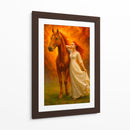 La dama y su corcel - Caperh | Cuadro decorativo de Canvas Lab