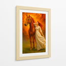 La dama y su corcel - Caperh | Cuadro decorativo de Canvas Lab