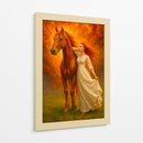 La dama y su corcel - Caperh | Cuadro decorativo de Canvas Lab