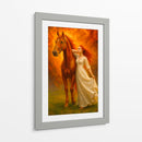 La dama y su corcel - Caperh | Cuadro decorativo de Canvas Lab