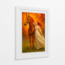 La dama y su corcel - Caperh | Cuadro decorativo de Canvas Lab
