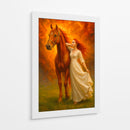 La dama y su corcel - Caperh | Cuadro decorativo de Canvas Lab