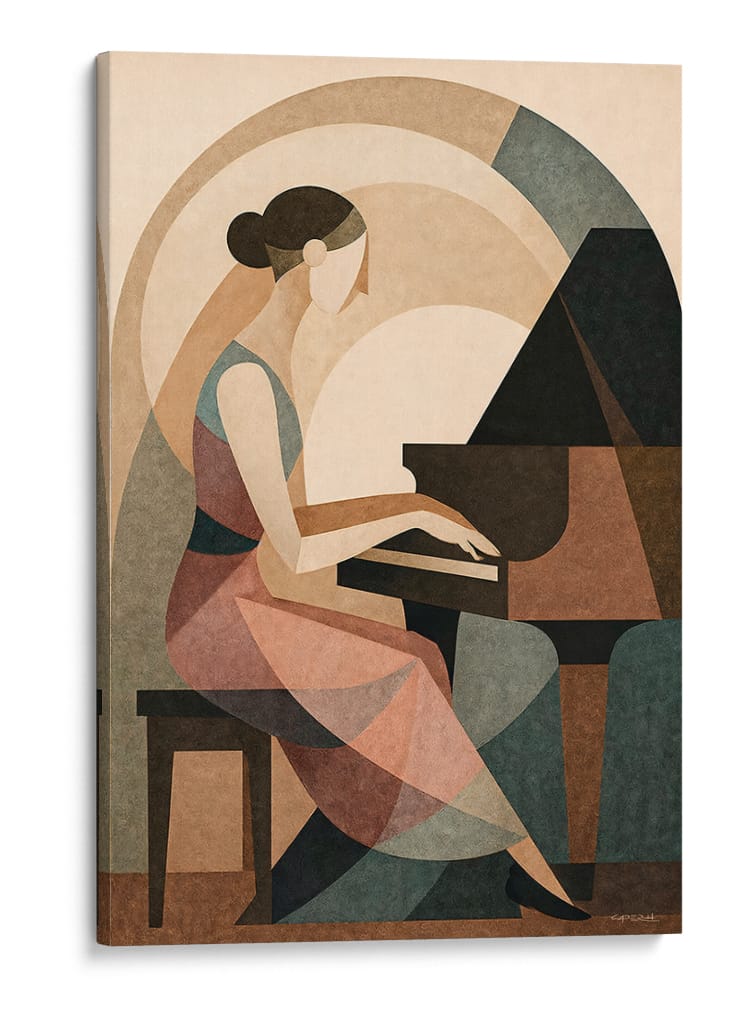La pianista - Caperh | Cuadro decorativo de Canvas Lab