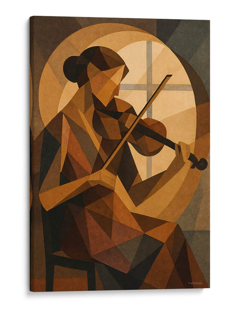 La violinista - Caperh | Cuadro decorativo de Canvas Lab
