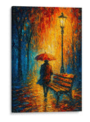 Lluvia en el parque - Caperh | Cuadro decorativo de Canvas Lab