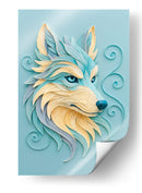 Lobo de papel - Caperh | Cuadro decorativo de Canvas Lab