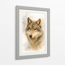Lobo gris - Caperh | Cuadro decorativo de Canvas Lab
