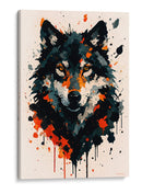 Lobo negro - Caperh | Cuadro decorativo de Canvas Lab