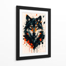 Lobo negro - Caperh | Cuadro decorativo de Canvas Lab