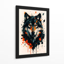 Lobo negro - Caperh | Cuadro decorativo de Canvas Lab