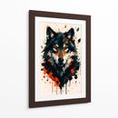 Lobo negro - Caperh | Cuadro decorativo de Canvas Lab