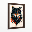 Lobo negro - Caperh | Cuadro decorativo de Canvas Lab
