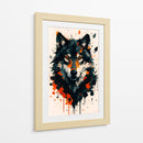 Lobo negro - Caperh | Cuadro decorativo de Canvas Lab