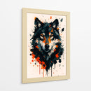 Lobo negro - Caperh | Cuadro decorativo de Canvas Lab