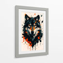 Lobo negro - Caperh | Cuadro decorativo de Canvas Lab